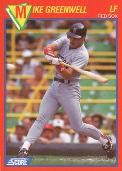 1989 Score Baseball's 100 Hottest Players #70 Mike Greenwell Front