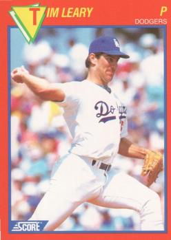 1989 Score Baseball's 100 Hottest Players #9 Tim Leary Front