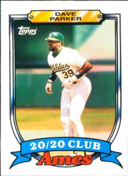 1989 Topps Ames 20/20 Club #23 Dave Parker Front