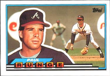 1989 Topps Big #23 Paul Runge Front