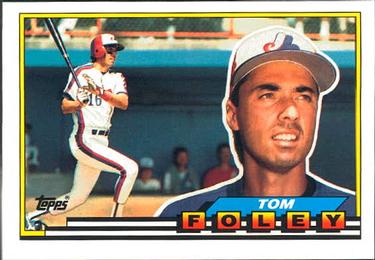 1989 Topps Big #261 Tom Foley Front