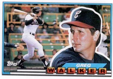 1989 Topps Big #4 Greg Walker Front