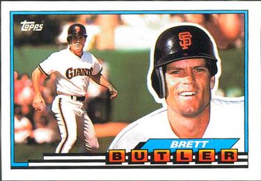 1989 Topps Big #62 Brett Butler Front