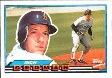 1989 Topps Big #72 Rich Gedman Front