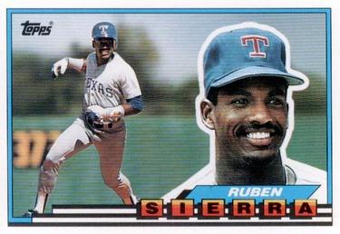 1989 Topps Big #82 Ruben Sierra Front