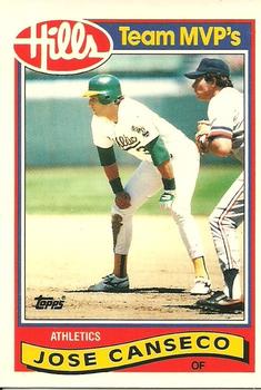 1989 Topps Hills Team MVP's #5 Jose Canseco Front