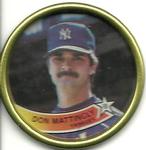 1989 Topps Coins #43 Don Mattingly Front