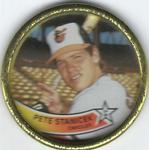 1989 Topps Coins #52 Pete Stanicek Front