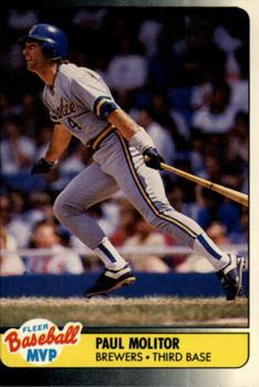 1990 Fleer Baseball MVPs #27 Paul Molitor Front