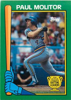 1990 Topps - Batting Leaders #8 Paul Molitor Front