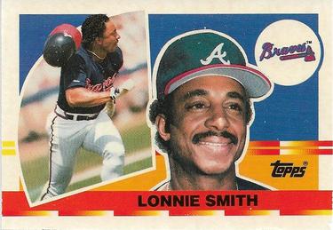 1990 Topps Big #7 Lonnie Smith Front