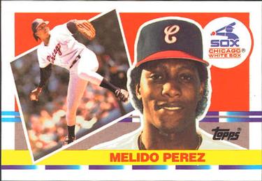 1990 Topps Big #195 Melido Perez Front
