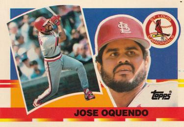 1990 Topps Big #65 Jose Oquendo Front