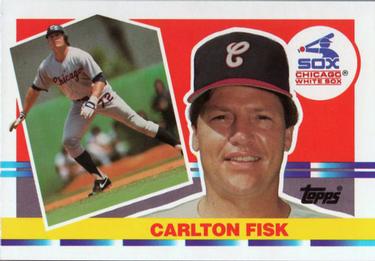 1990 Topps Big #176 Carlton Fisk Front