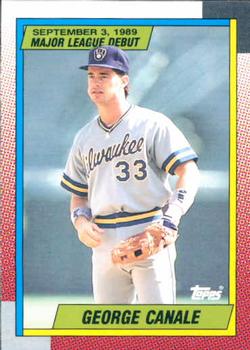 1990 Topps Major League Debut 1989 #21 George Canale Front