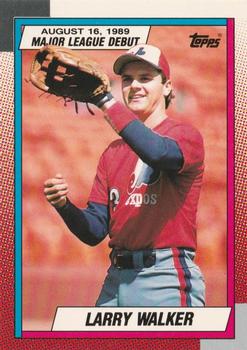 1990 Topps Major League Debut 1989 #133 Larry Walker Front