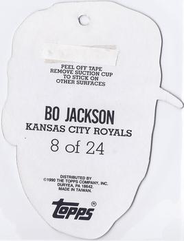 1990 Topps Heads Up #8 Bo Jackson Back