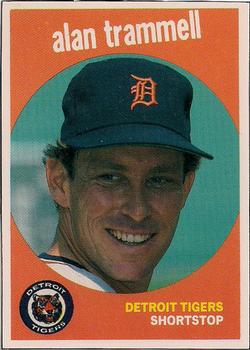 1989 Baseball Cards Magazine '59 Topps Replicas #15 Alan Trammell Front