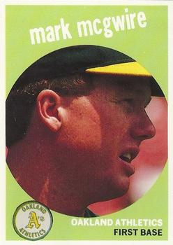 1989 Baseball Cards Magazine '59 Topps Replicas #4 Mark McGwire Front