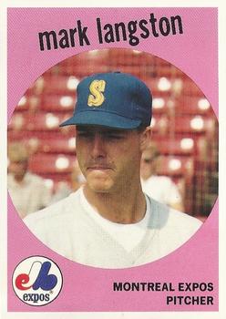 1989 Baseball Cards Magazine '59 Topps Replicas #54 Mark Langston Front