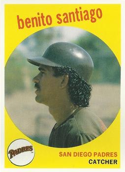 1989 Baseball Cards Magazine '59 Topps Replicas #59 Benito Santiago Front