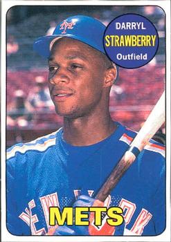 1990 Baseball Cards Magazine '69 Topps Repli-Cards #19 Darryl Strawberry Front