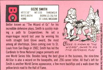 1990 Baseball Cards Magazine '69 Topps Repli-Cards #25 Ozzie Smith Back
