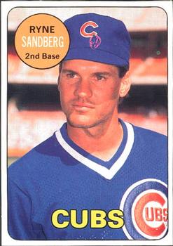 1990 Baseball Cards Magazine '69 Topps Repli-Cards #28 Ryne Sandberg Front