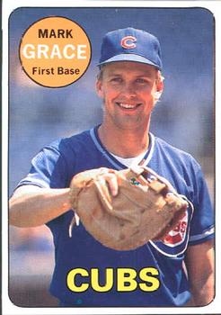 1990 Baseball Cards Magazine '69 Topps Repli-Cards #30 Mark Grace Front