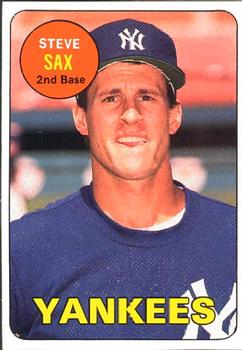 1990 Baseball Cards Magazine '69 Topps Repli-Cards #65 Steve Sax Front
