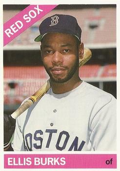 1991 Baseball Cards Magazine '66 Topps Replicas #40 Ellis Burks Front