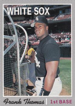 1992 Baseball Cards Magazine '70 Topps Replicas #21 Frank Thomas Front