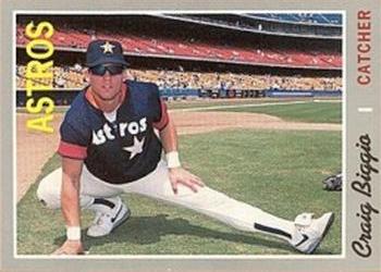 1992 Baseball Cards Magazine '70 Topps Replicas #39 Craig Biggio Front
