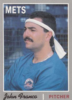 1992 Baseball Cards Magazine '70 Topps Replicas #56 John Franco Front