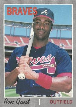 1992 Baseball Cards Magazine '70 Topps Replicas #6 Ron Gant Front