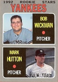 1992 Baseball Cards Magazine '70 Topps Replicas #75 Bob Wickman / Mark Hutton Front