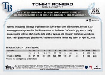 2022 Topps Update - Royal Blue #US76 Tommy Romero Back
