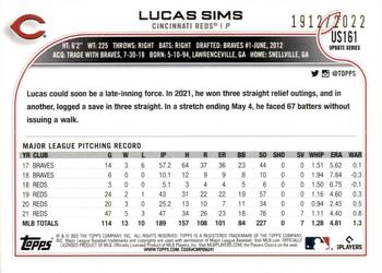 2022 Topps Update - Gold #US161 Lucas Sims Back