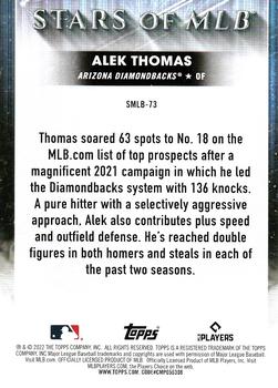 2022 Topps Update - Stars of MLB #SMLB-73 Alek Thomas Back