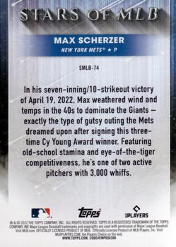 2022 Topps Update - Stars of MLB #SMLB-74 Max Scherzer Back