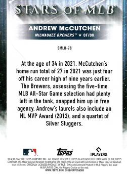 2022 Topps Update - Stars of MLB #SMLB-78 Andrew McCutchen Back