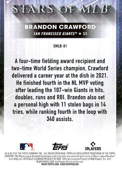 2022 Topps Update - Stars of MLB #SMLB-81 Brandon Crawford Back