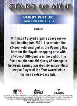 2022 Topps Update - Stars of MLB #SMLB-82 Bobby Witt Jr. Back