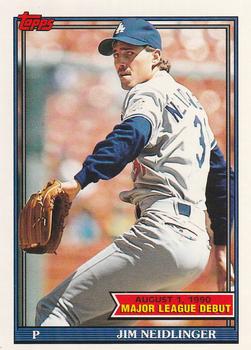 1991 Topps Major League Debut 1990 #115 Jim Neidlinger Front