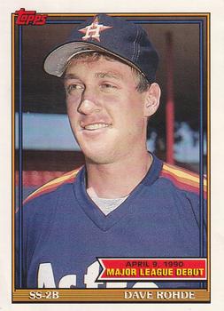 1991 Topps Major League Debut 1990 #133 Dave Rohde Front