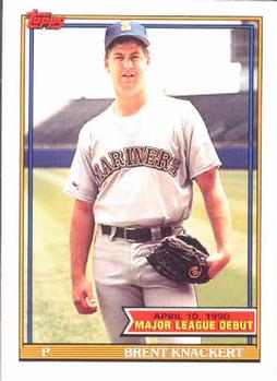 1991 Topps Major League Debut 1990 #78 Brent Knackert Front