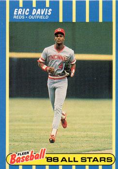 1988 Fleer Baseball All-Stars #9 Eric Davis Front