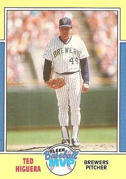 1988 Fleer Baseball MVPs #18 Ted Higuera Front