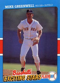 1988 Fleer Baseball's Exciting Stars #16 Mike Greenwell Front
