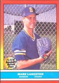 1988 Fleer Baseball's Hottest Stars #23 Mark Langston Front